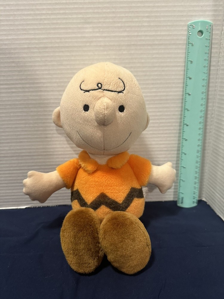 Peanuts Charlie Brown Orange Shirt 12'' Plush Doll