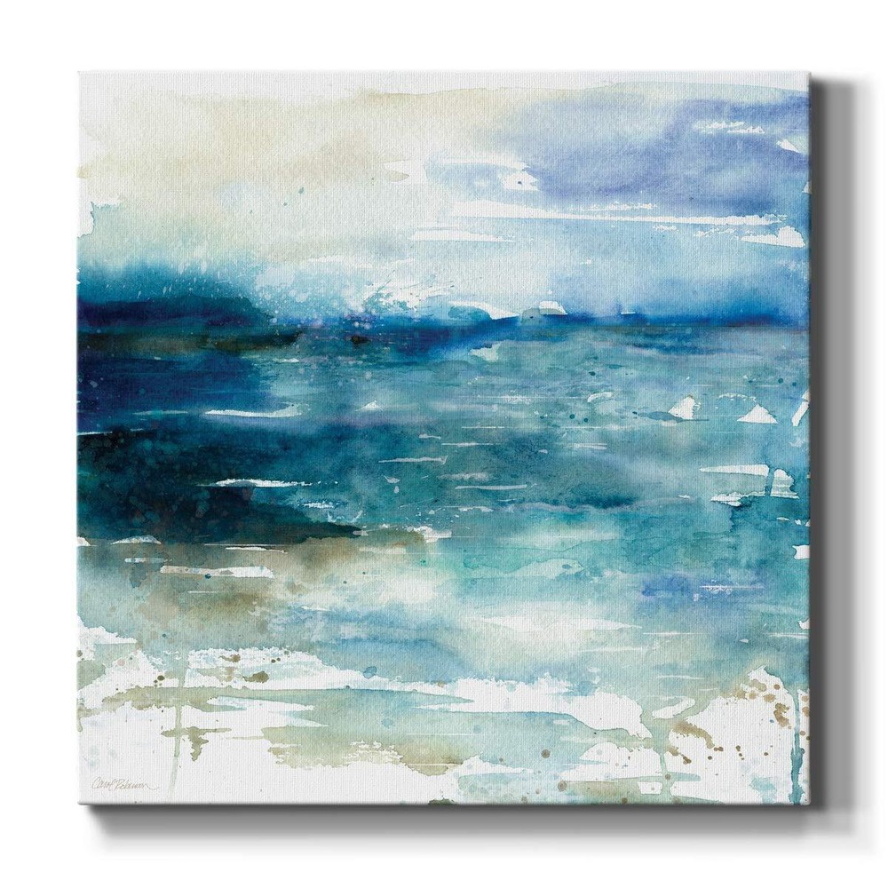 Ocean Break Wall Art, Premium Gallery Wrapped Canvas Decor, Ready to Hang, 24...