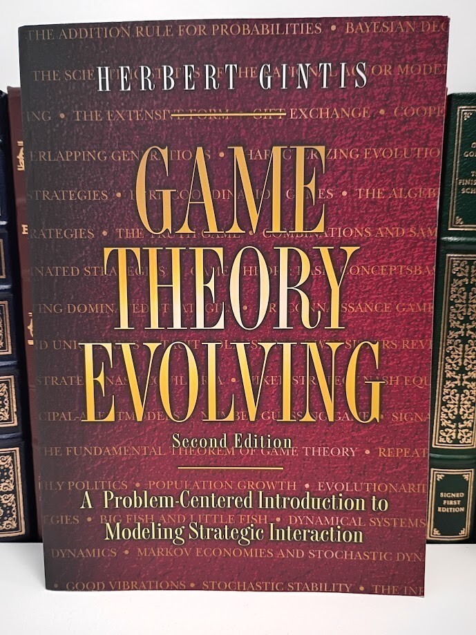 Game Theory Evolving Herbert Gintis Princeton 2009 2nd Ed PB Evolutionary Nash