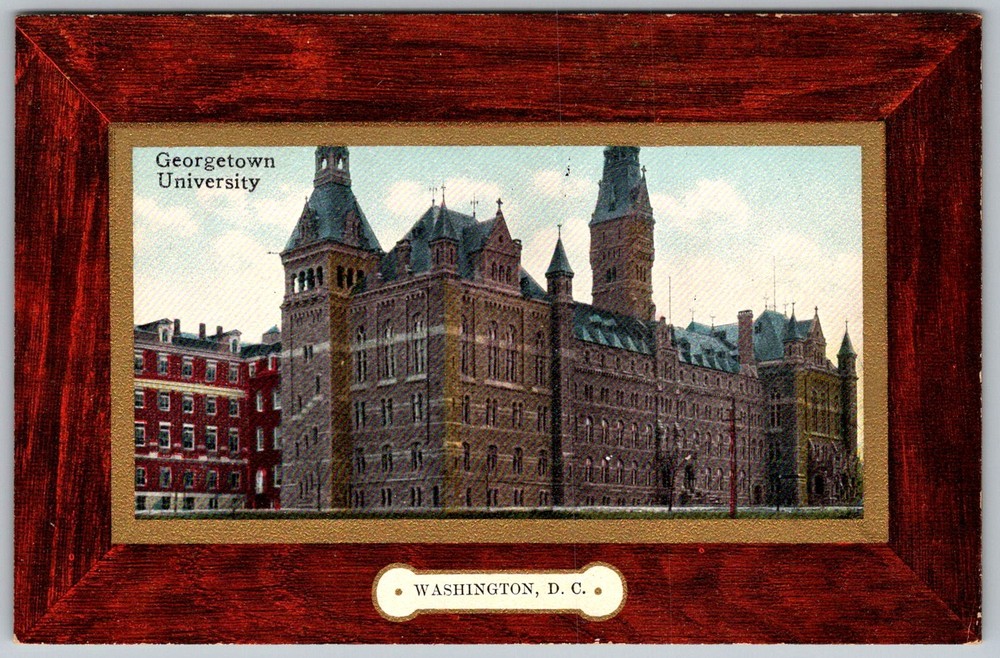 Antique Postcard Georgetown University Healy Washington, D.C 1910s