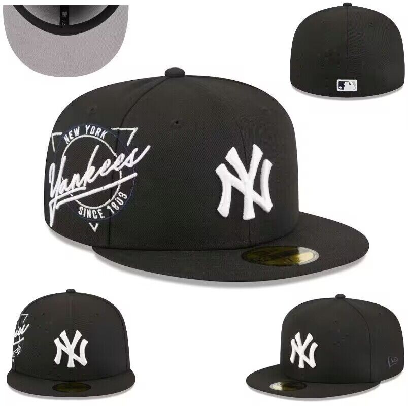 Men's New York Yankees New Era Black Neon 59FlFTY Fitted Hat