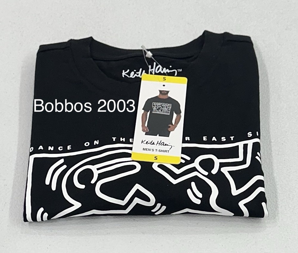 Keith Haring Men's Graphic T-Shirt, Black, Size S