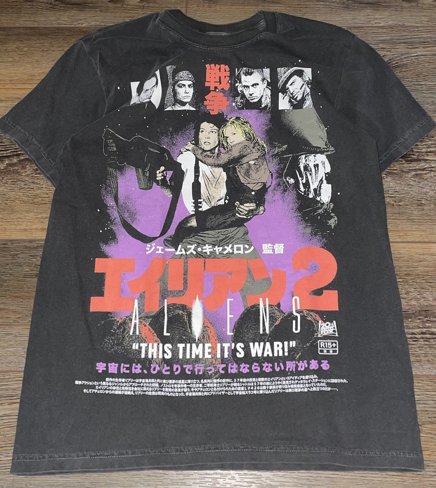 Aliens Sigourney Weaver Movie - RARE Promo Graphic Tee Shirt Mens Medium