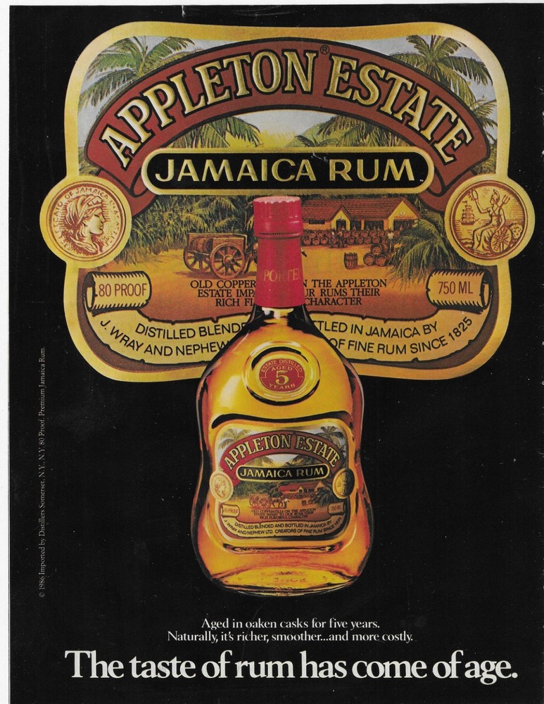 Appleton Estate Jamaica Rum Original Print Ad