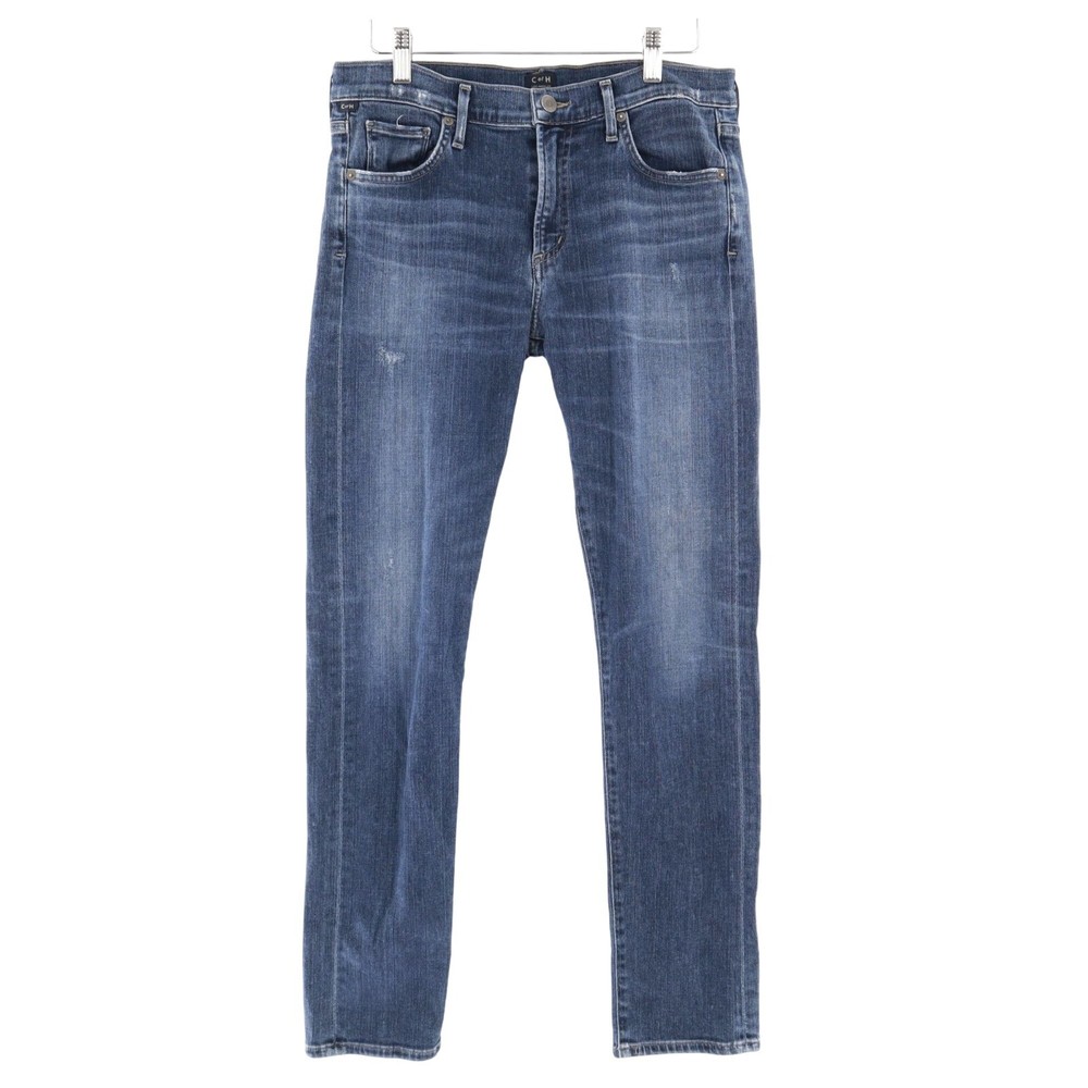 Citizens Of Humanity Lightly Distressed Slim Jeans for Women Size 28 Dark Blue Casual Style