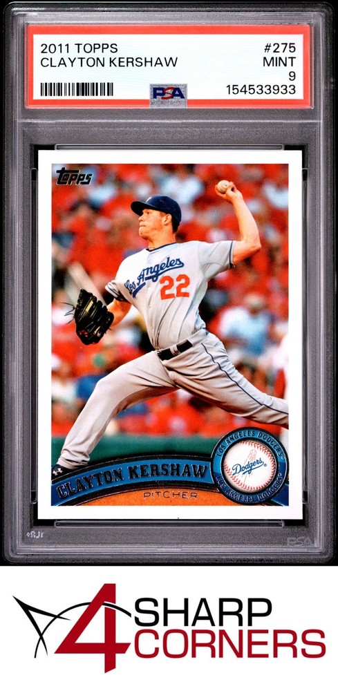 2011 Topps #275 Clayton Kershaw Dodgers Psa 94SC is now accepting consignments at just 5% on $1,000+
