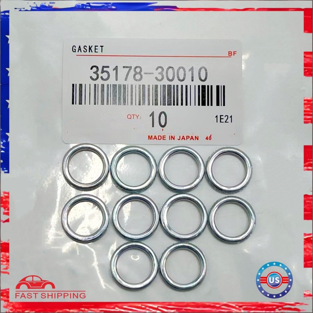 OEM 10x For TOYOTA & LEXUS TRANSMISSION DRAIN PLUG GASKET 35178-30010
