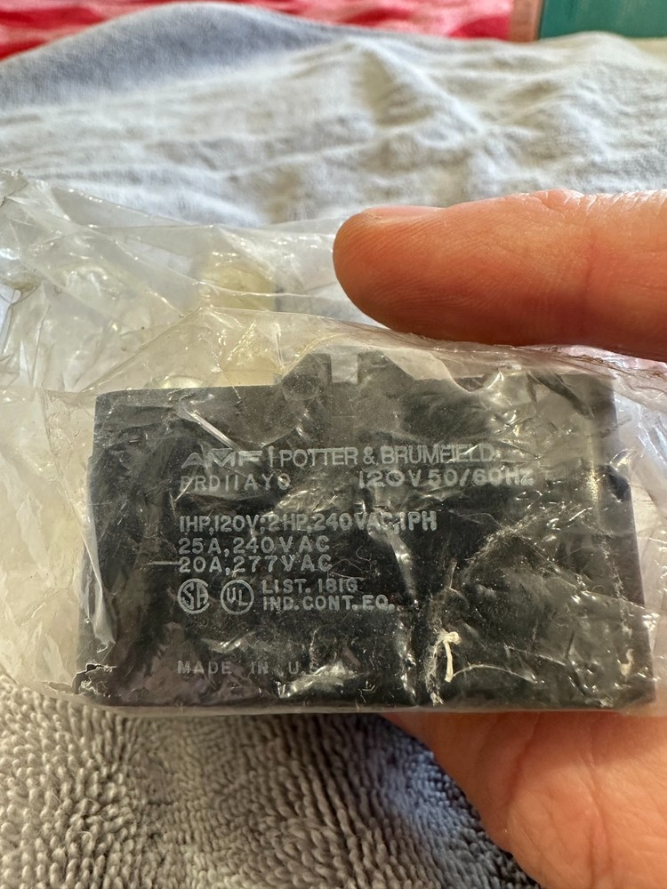 New No Box!  Potter & Brumfield 25A Dpdt 120V Coil Relay Prd-11Ay0-120