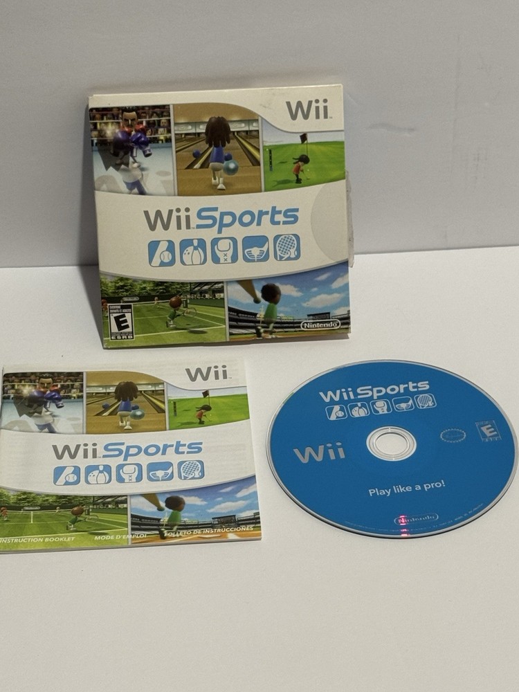 Wii Sports (Nintendo Wii 2006) Excellent Condition - Complete CIB - TESTED!