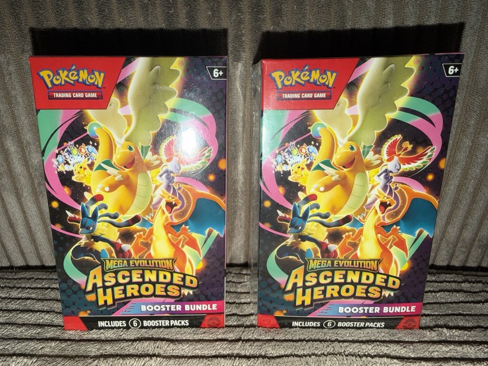 Pokémon TCG Ascended Heroes Booster Bundle Factory Sealed. Lot Of 2