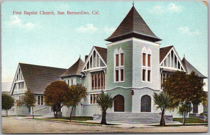 Vintage 1910s SAN BERNARDINO, California Postcard 