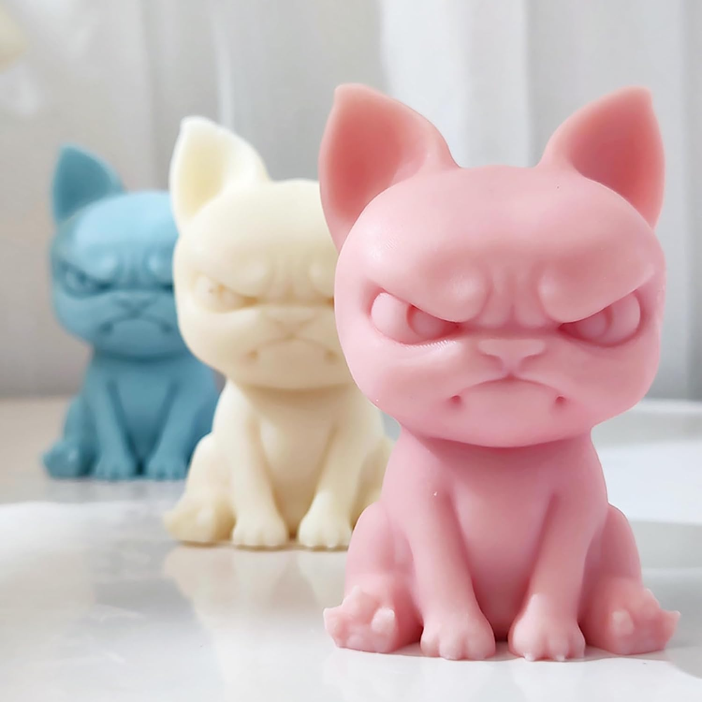 3D Dog Silicone Mold for Resin Casting & Candle Making