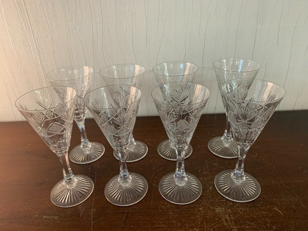 5 Cut Glass Water Glasses Model Epi In CRYSTAL From SAINT LOUIS (Price Per Unit)