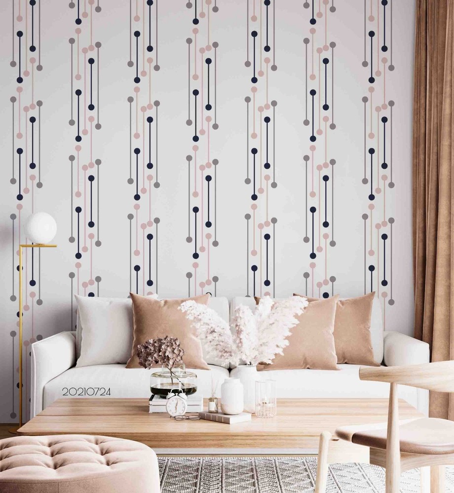 3D Line Segments Geometric Pattern Wall Murals Wallpaper Murals Wall Sticker