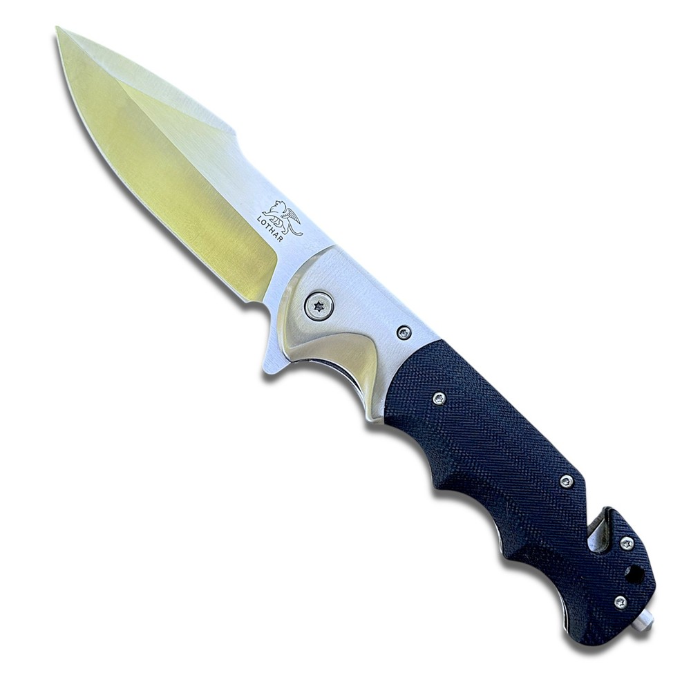 Lothar Smaug D2 Steel Tactical EDC Folding Pocket Knife Liner Lock