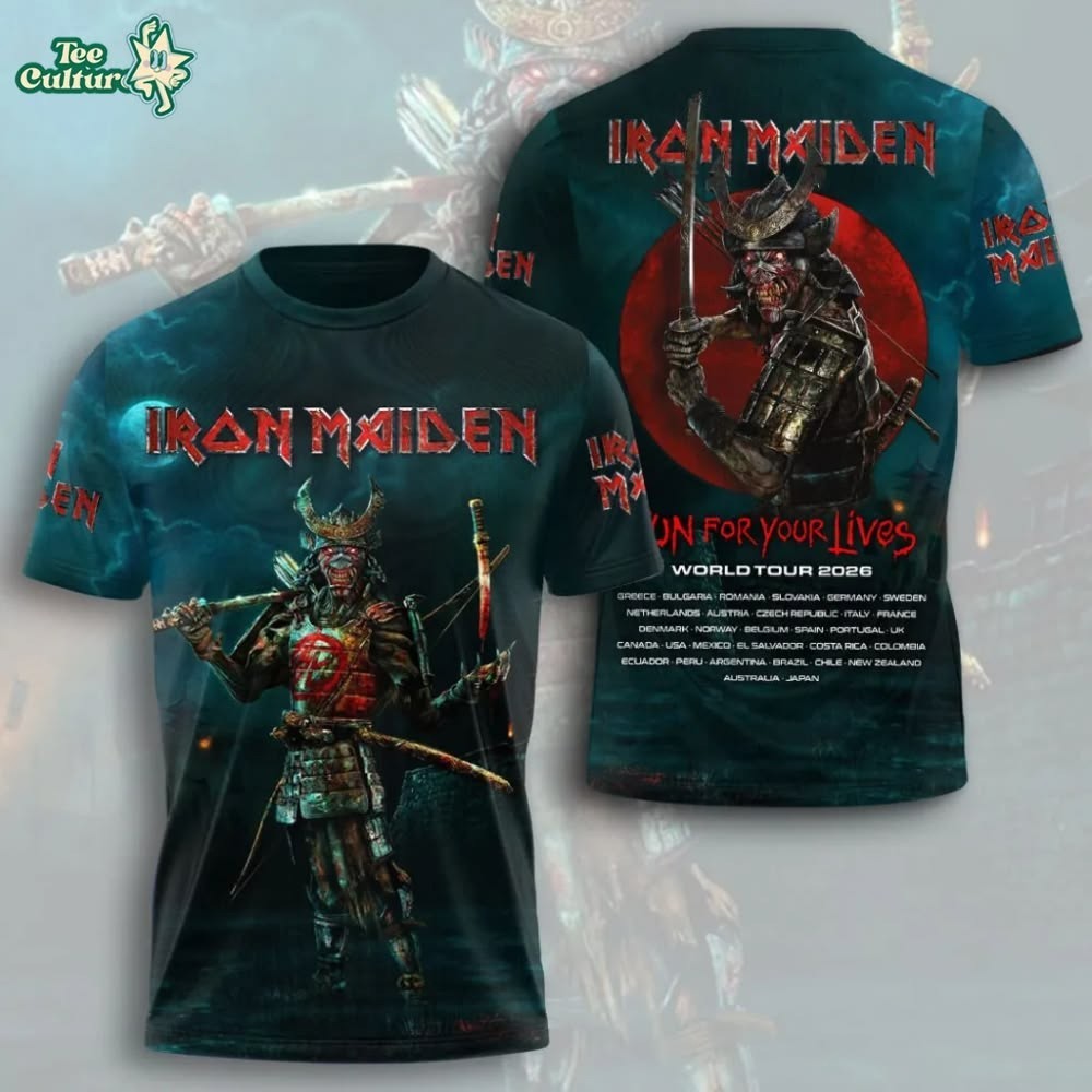 Limited! Iron Maiden World Tour 2026 All Over Shirt - S to 5XL, V01