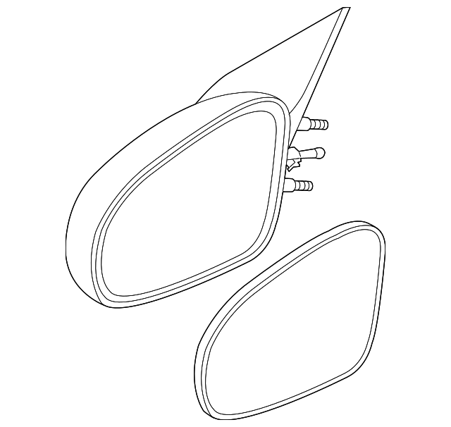 Genuine GM F Mirror 10363817