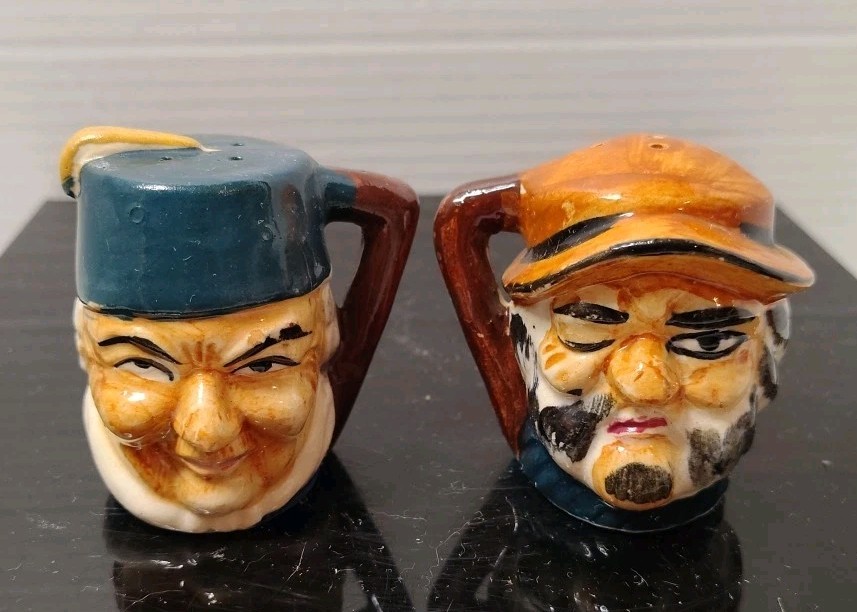 Vintage Toby Mug Salt And Pepper Shakers