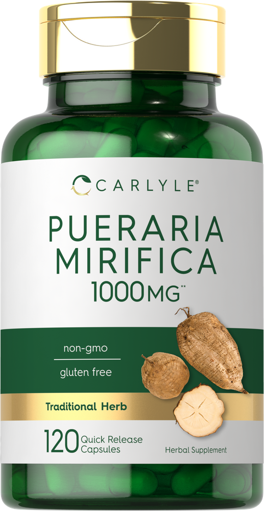 Pueraria Mirifica Capsules | 1000mg | 120 Capsules | Non-GMO | by Carlyle