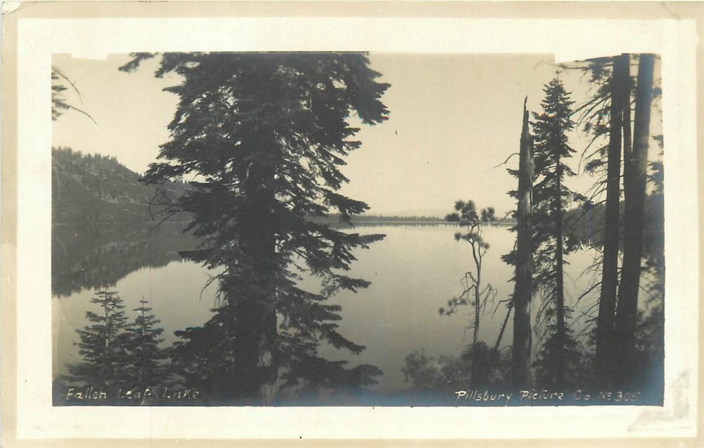 c1910 Lake Tahoe California Fallen Leaf Lake Pillsbury RPPC Postcard 26-1562