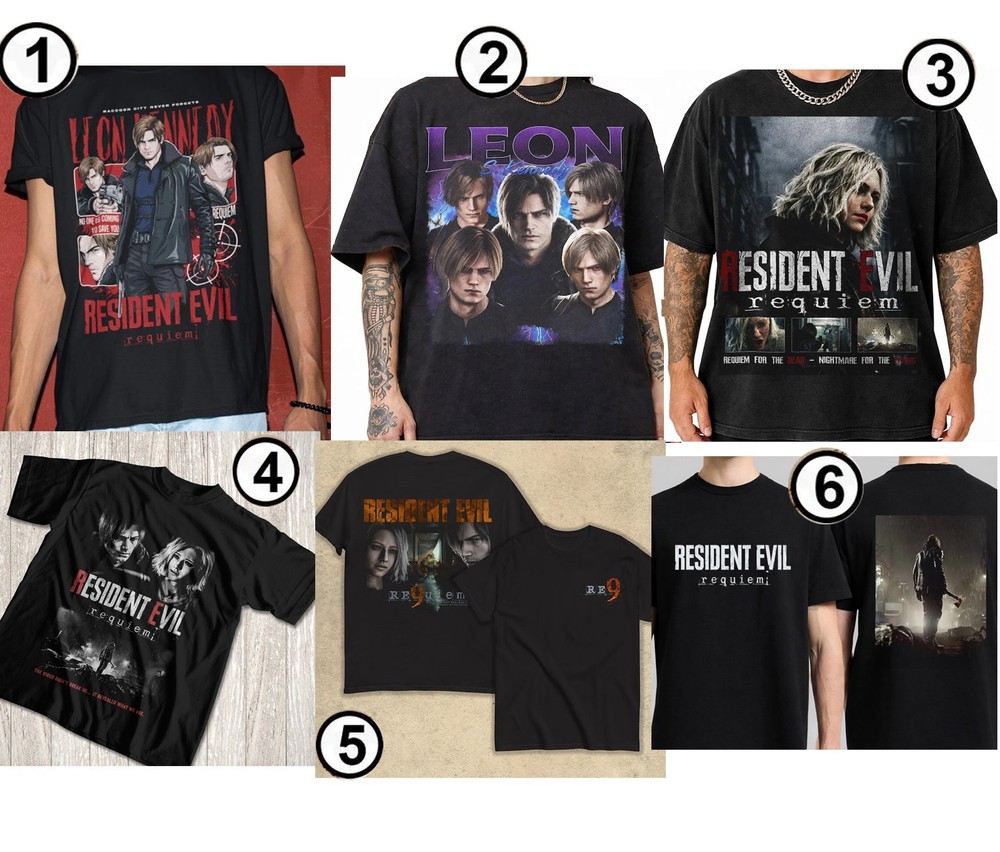 Resident Evil T-shirt, Horror Video Game Movie Shirt Gif For Fan