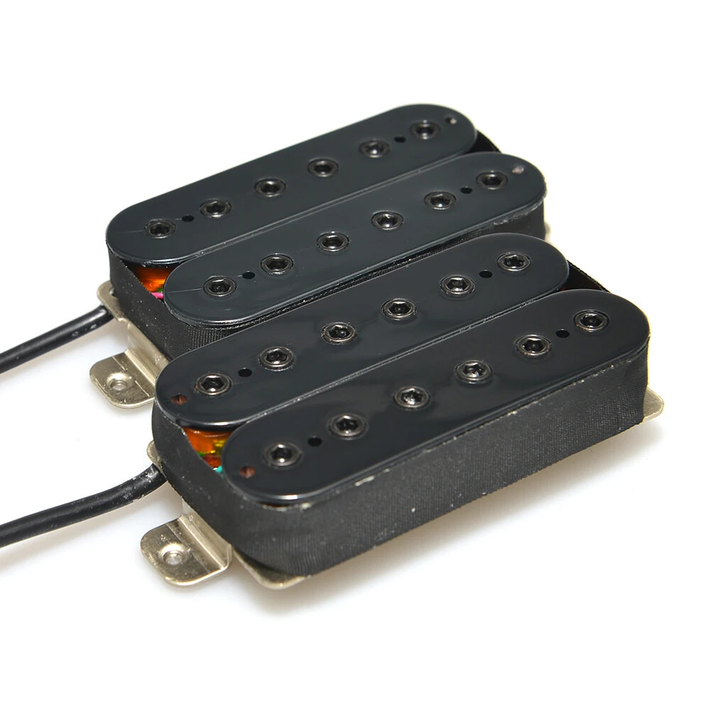 1Pcs Black Neck+Bridge Alnico 5 Humbucker Coil Electric Guitar Pickup