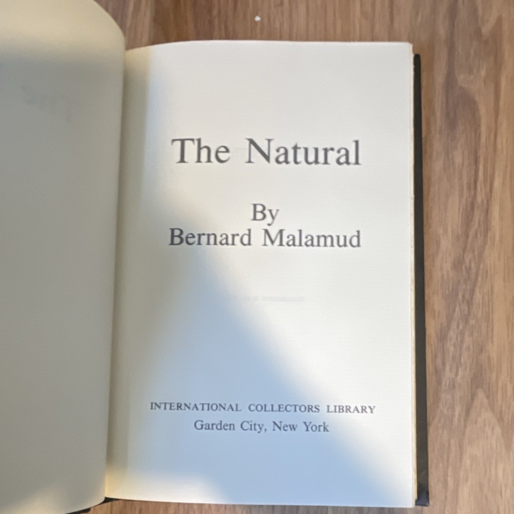 Bernard Malamud The Natural Hardcover International Collectors Library Edition
