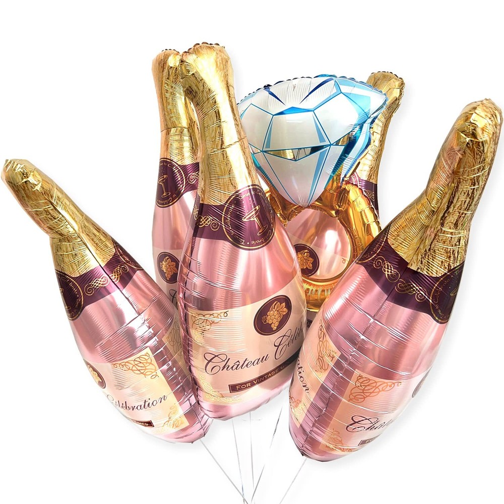 Big Bachelorette Party Balloons Decorations Kit 6 Pack - Bridal Shower Party ...