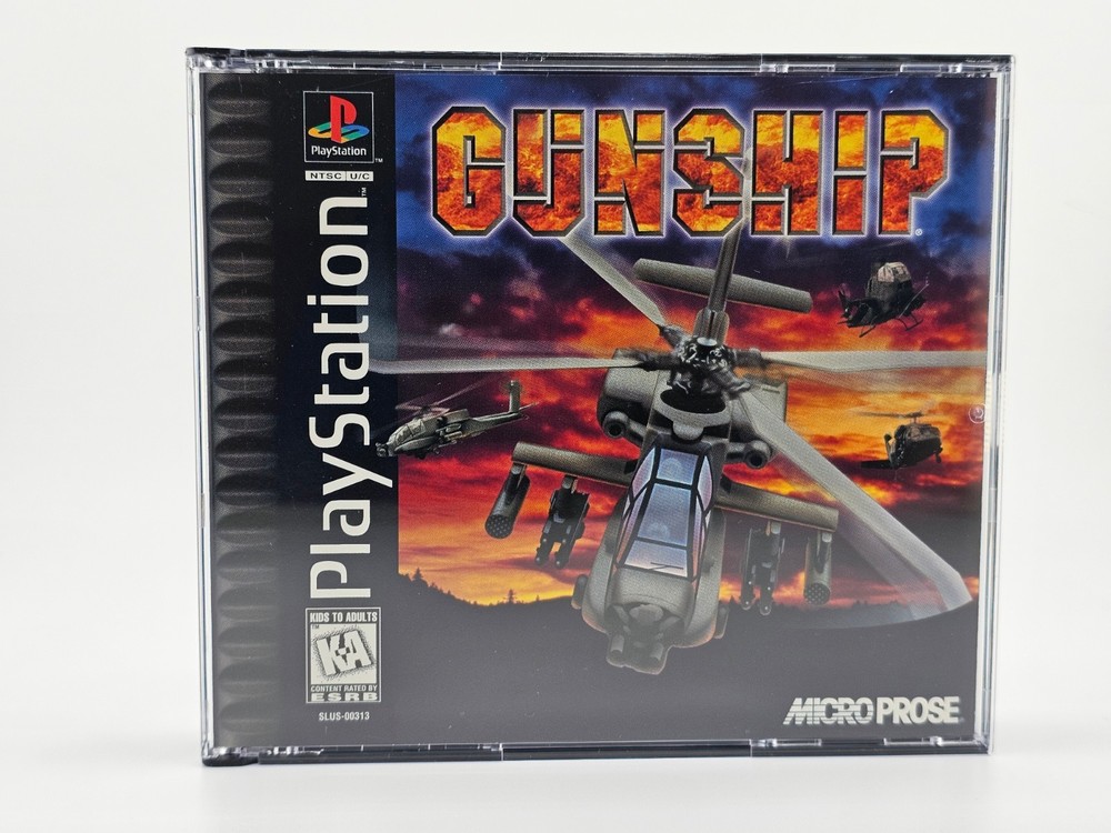 Sony Playstation 1 PS1 Gunship CIB Cleaned & Tested
