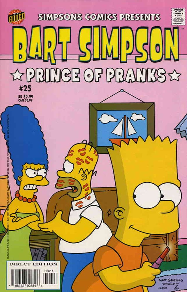 Simpsons Comics Presents Bart Simpson #25 VF; Bongo | we combine shipping