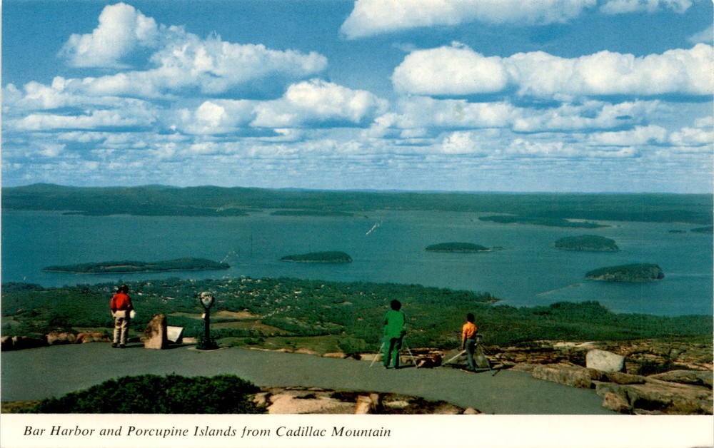Cadillac Mountain, Acadia National Park, Mt. Desert Island, Postcard-image