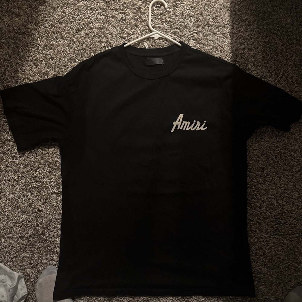 Amiri Arts District Black Men's Cotton Jersey Short Sleeve T-Shirt