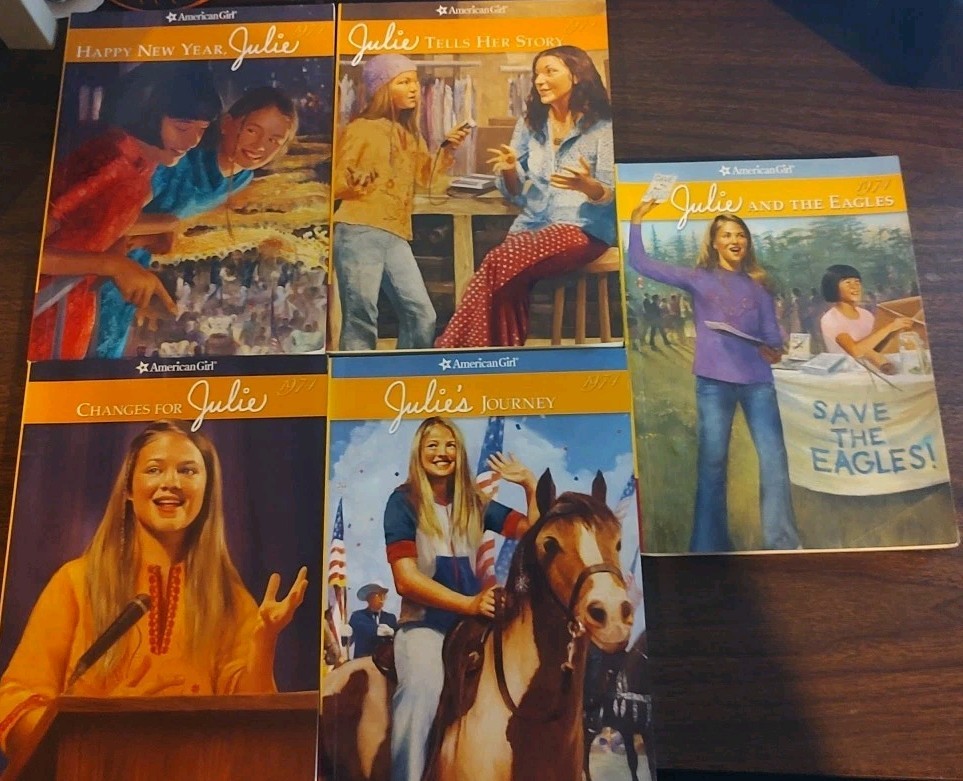 American Girl Julie 1974  Paperback Book Lot Of 5
