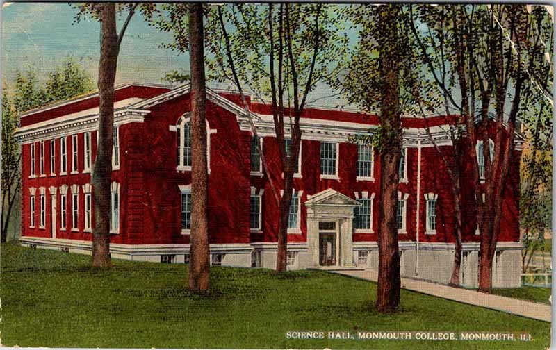 Postcard SCHOOL SCENE Monmouth Illinois IL m/09 AK6428