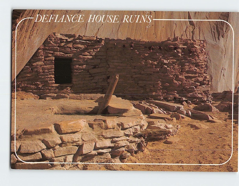 Postcard Defiance House Ruins Glen Canyon National Recreation Area Utah USA