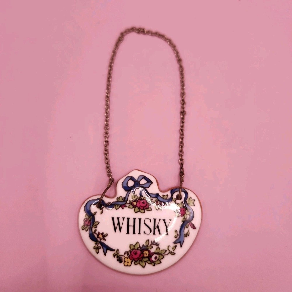 Vintage Coalport Crown Staffordshire, Bone China, Whiskey Decanter Label England