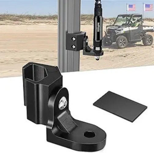 UTV Whip Light Mount Flag Antenna Mounting Bracket Adjustable for Pro-fit Cage C