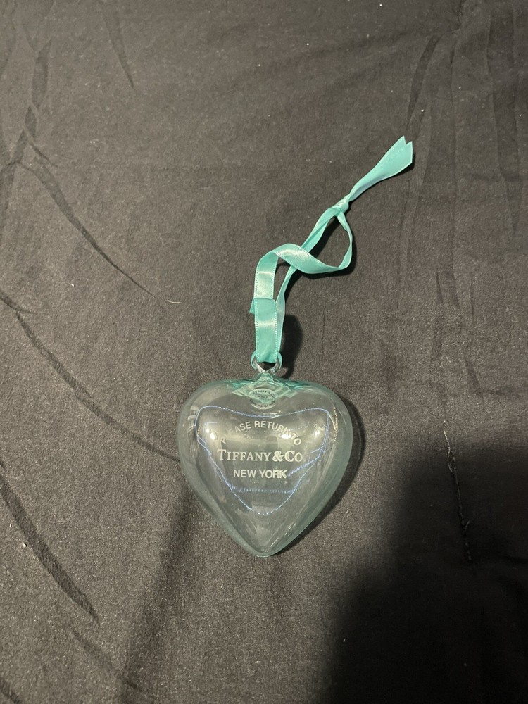 Tiffany & Co Crystal Heart Ornament Brand New