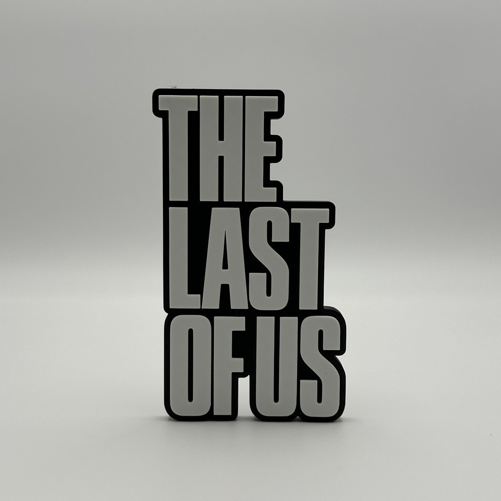 The Last Of Us Logo Sign 3D Printed Wall Art Decor Video Game HBO Show