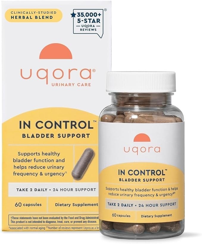 Uqora in Control Bladder Support - Daily Bladder Care & Support for Urinary Comf