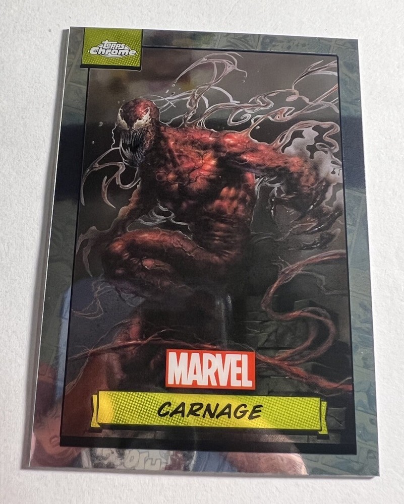 Carnage 2024 Topps Chrome Marvel Base #77