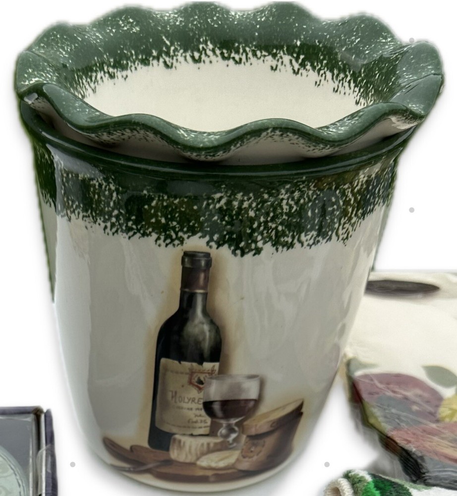 Handmade Ceramic Wine Chiller or to Keep Dip Cool