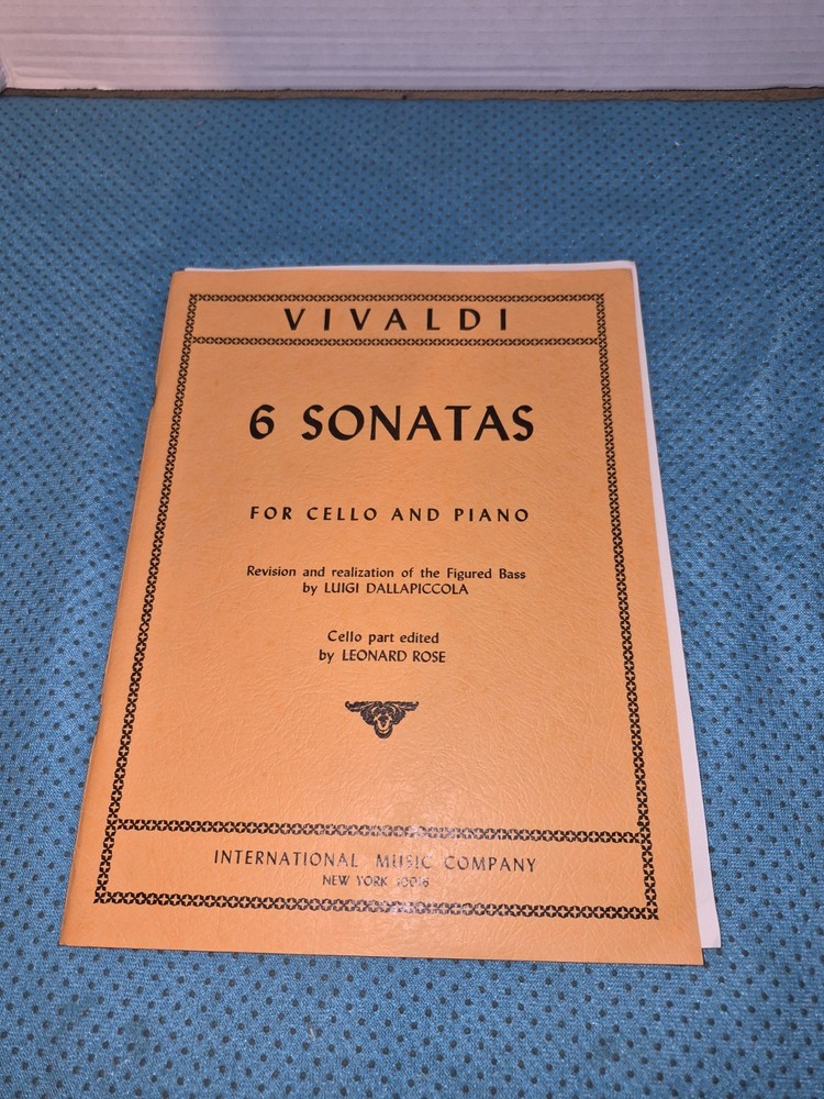 6 Sonatas for Cello and Piano