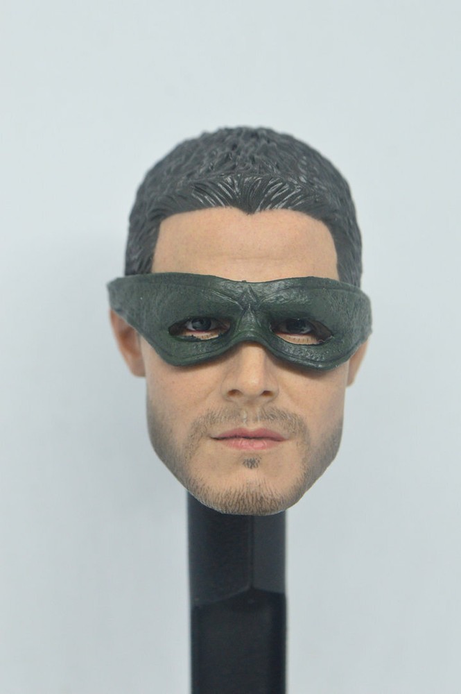 1/6 Scale Stephen Amell Green Arrow Head Sculpt for 12