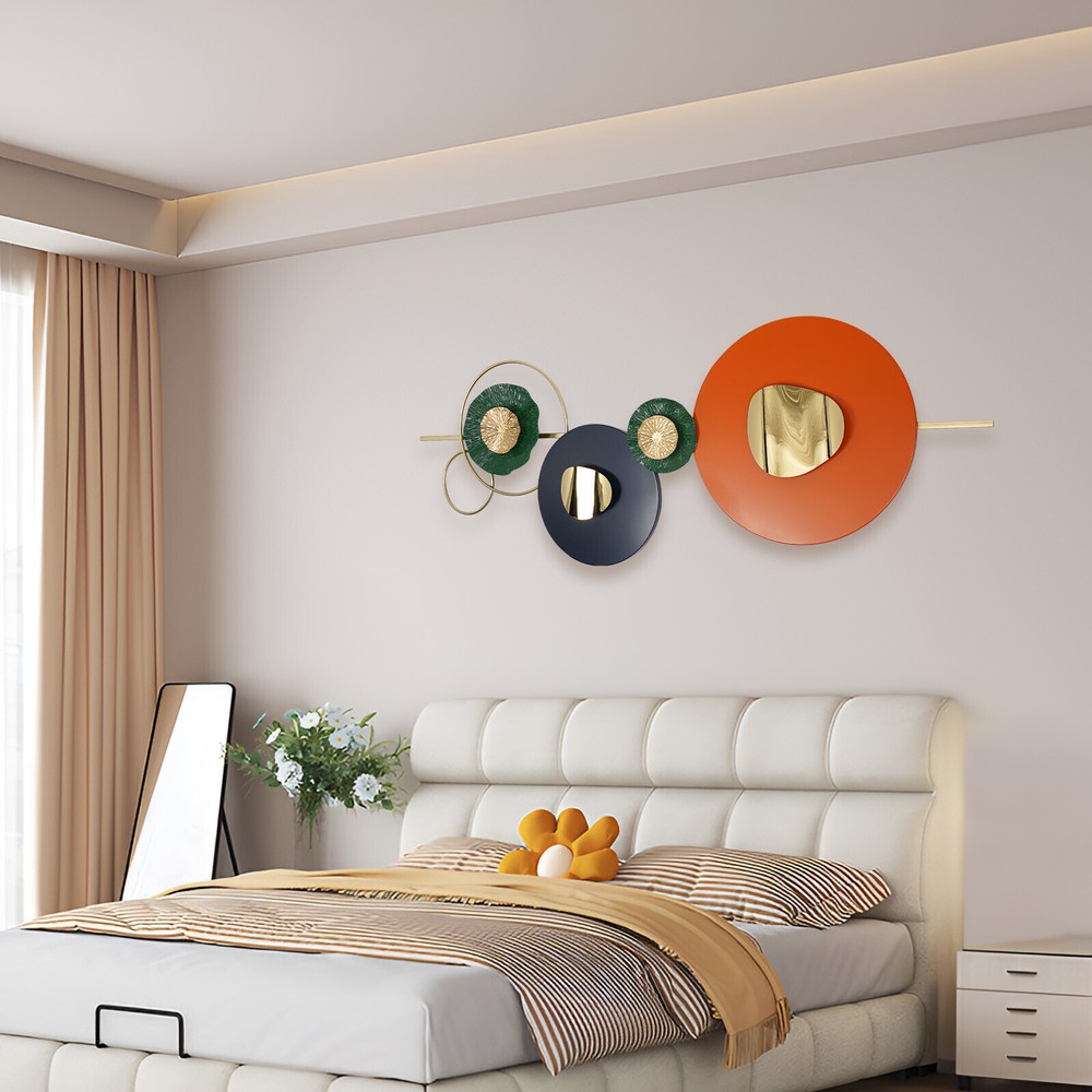 Metal Wall Decoration Wall Picture Metal Geometric Round Metal Wall Decoration