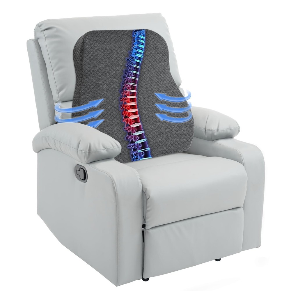 HOMBYS Lumbar Support Pillow for Recliner Chair, Ergonomic Back Support Pillo...