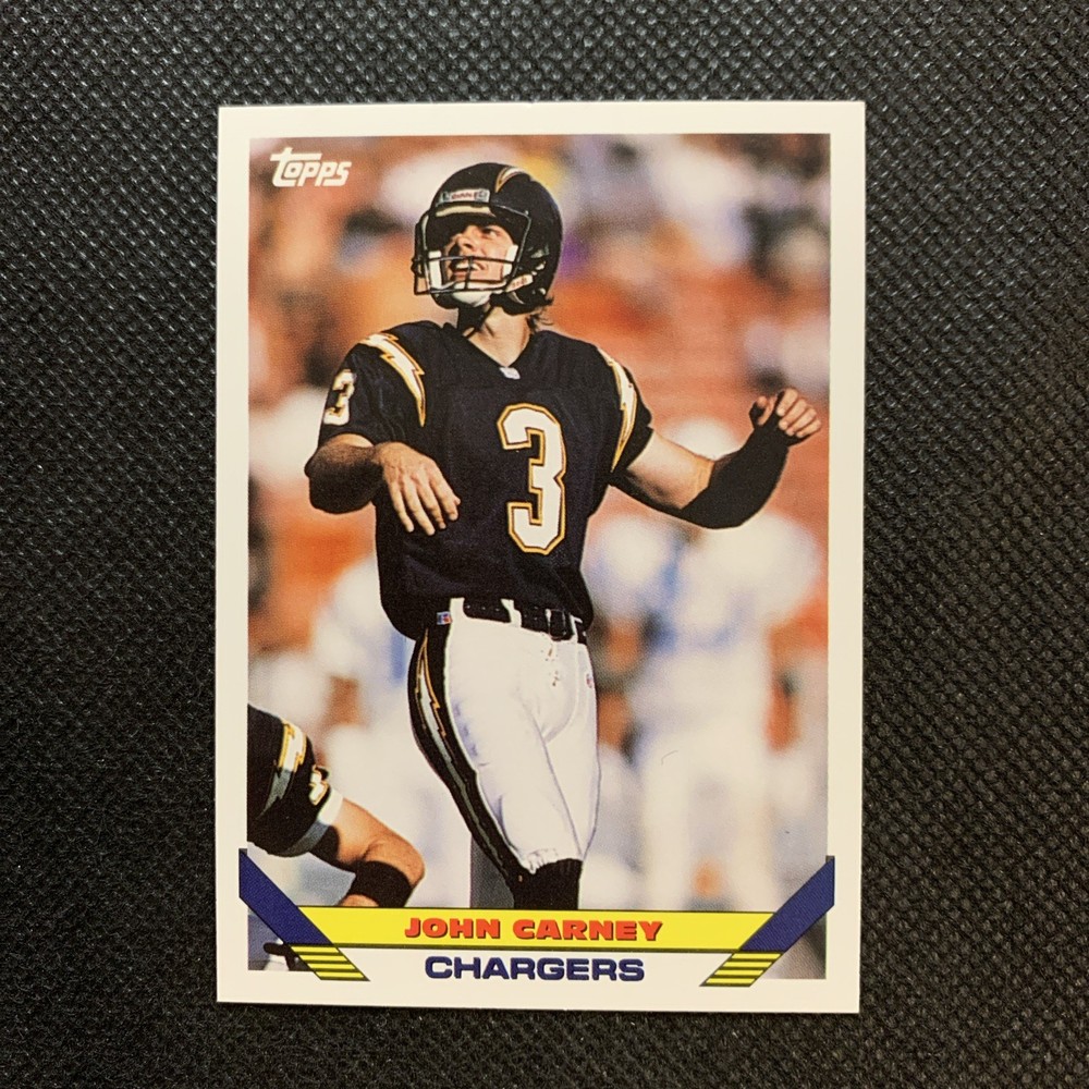1993 Topps John Carney #652 San Diego Chargers