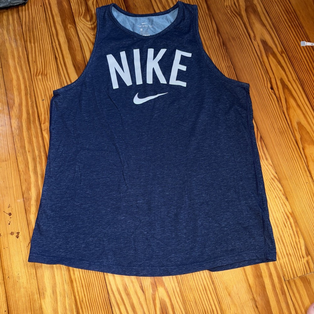 Nike Dri-Fit Women's Tank Top Size Small Navy Blue