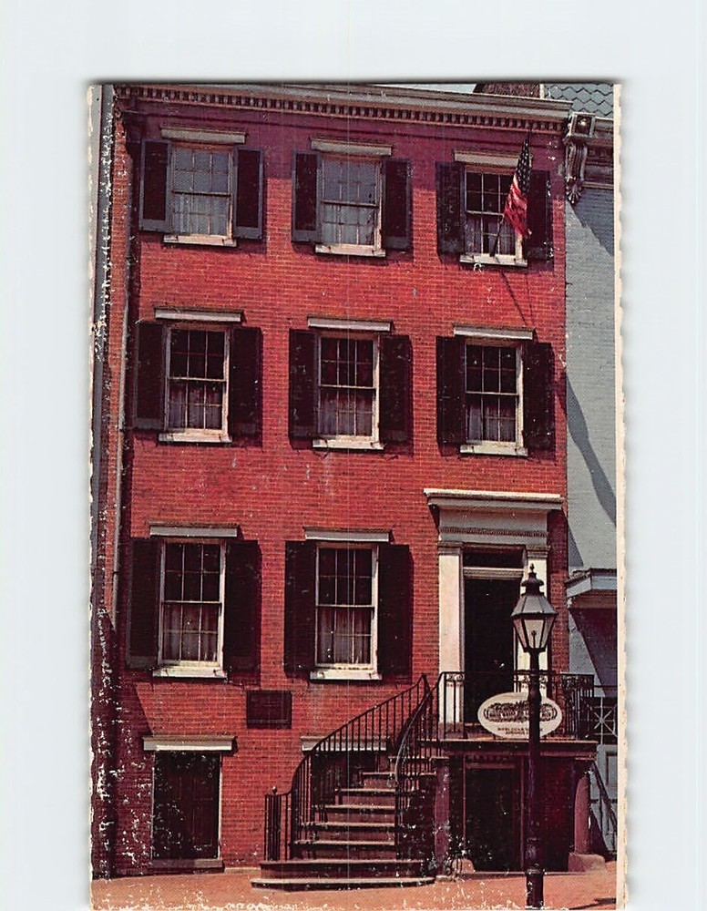 Postcard House Where Lincoln Died Washington DC District of Columbia USA America