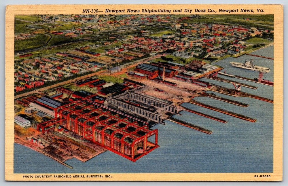 Postcard Newport News Shipbuilding & Dry Dock Co. Newport News Virginia Unposted